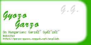 gyozo garzo business card